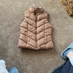 Cole Haan Tan Puffer Vest